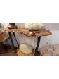 Maple Burl Console Table